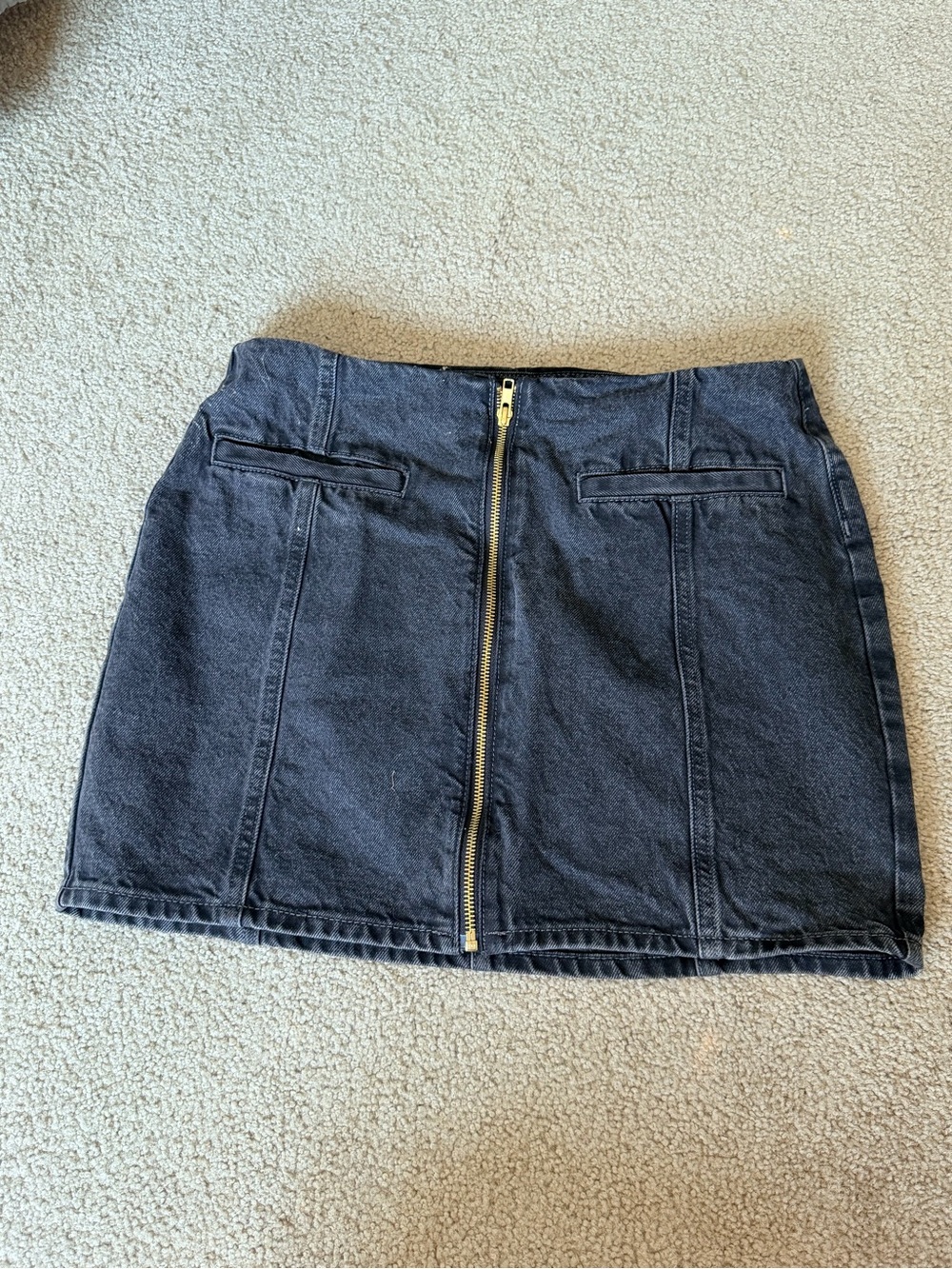 Old Navy Denim Zip-Front Skirt